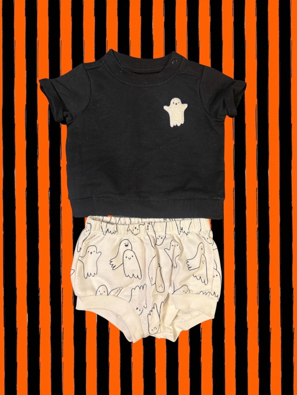 Kids Ghost Print Set
